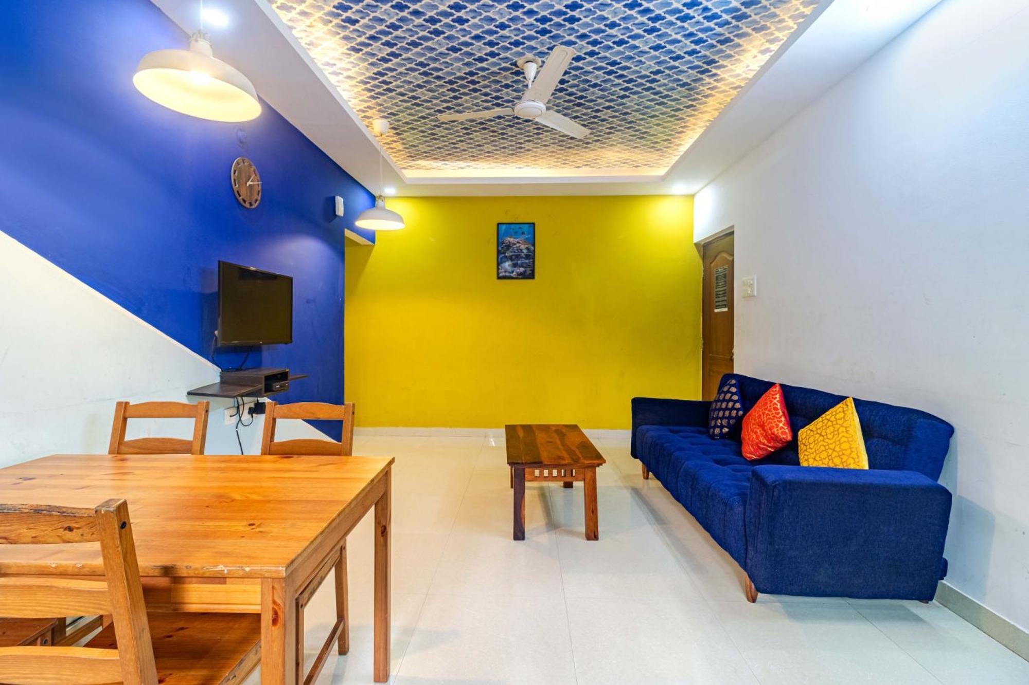 4Bhk Sparkling Apartment Near Beach Pool & Bar 2Bhkx2 Vagator Bilik gambar