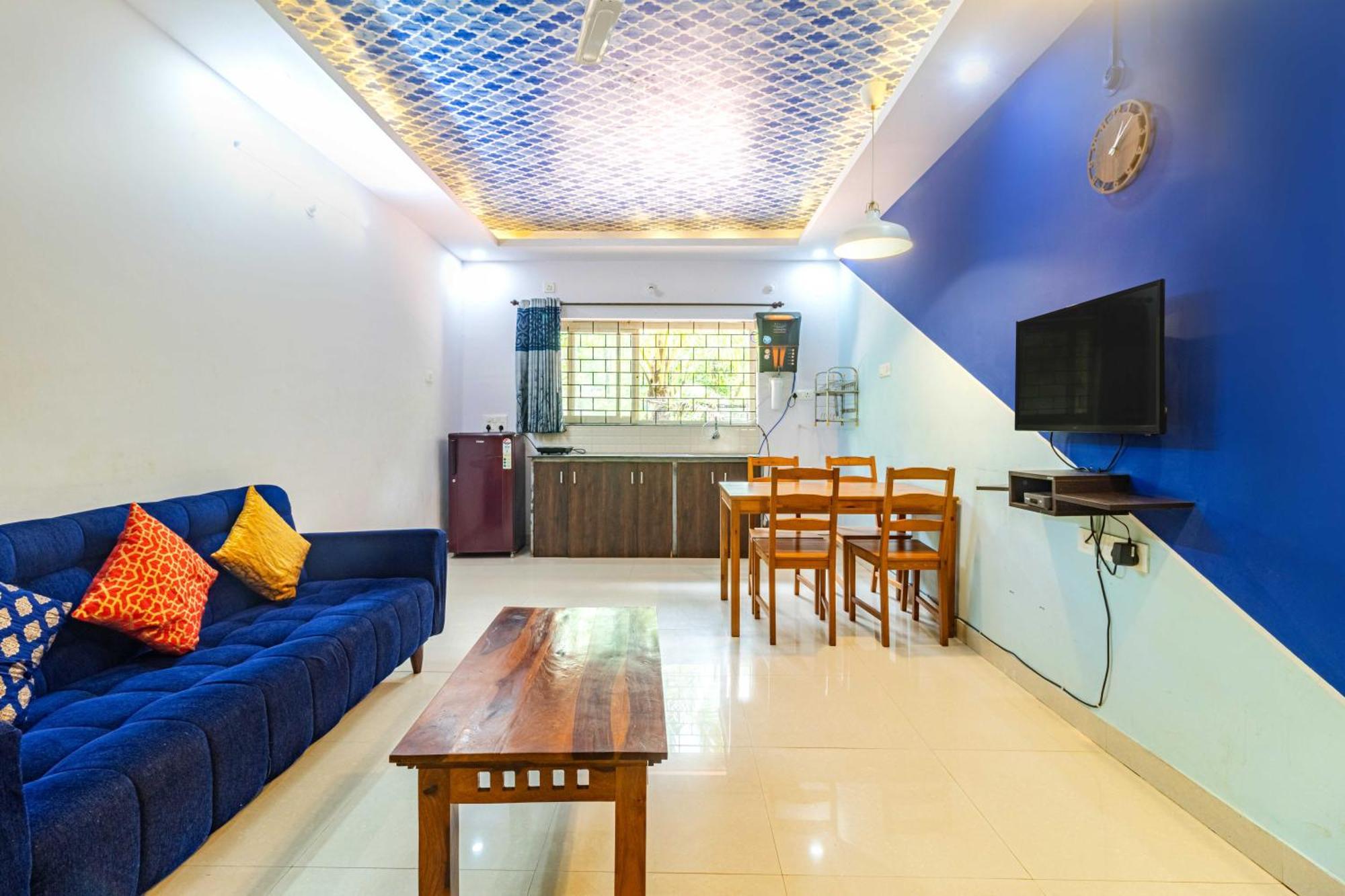 4Bhk Sparkling Apartment Near Beach Pool & Bar 2Bhkx2 Vagator Bilik gambar