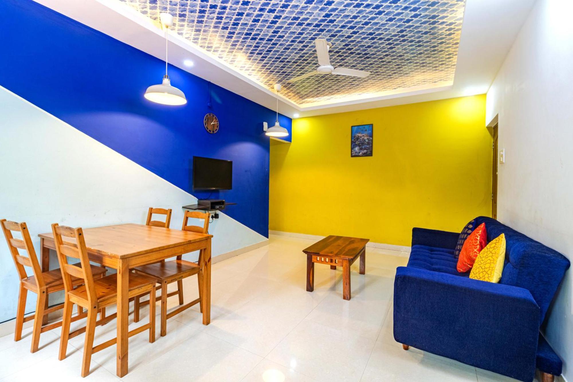4Bhk Sparkling Apartment Near Beach Pool & Bar 2Bhkx2 Vagator Bilik gambar