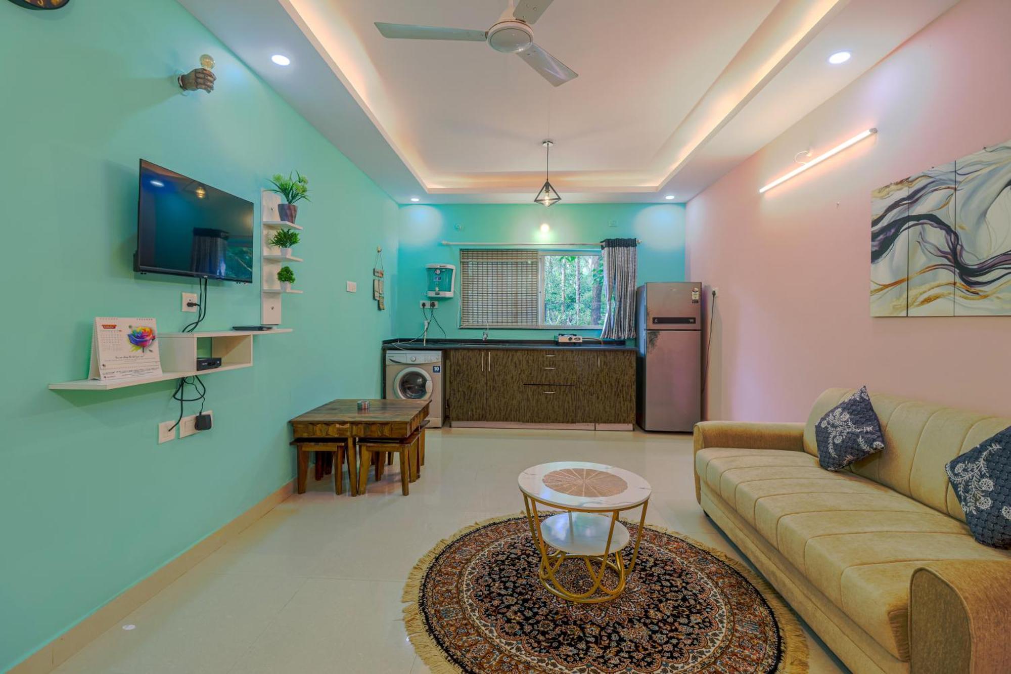 4Bhk Sparkling Apartment Near Beach Pool & Bar 2Bhkx2 Vagator Bilik gambar