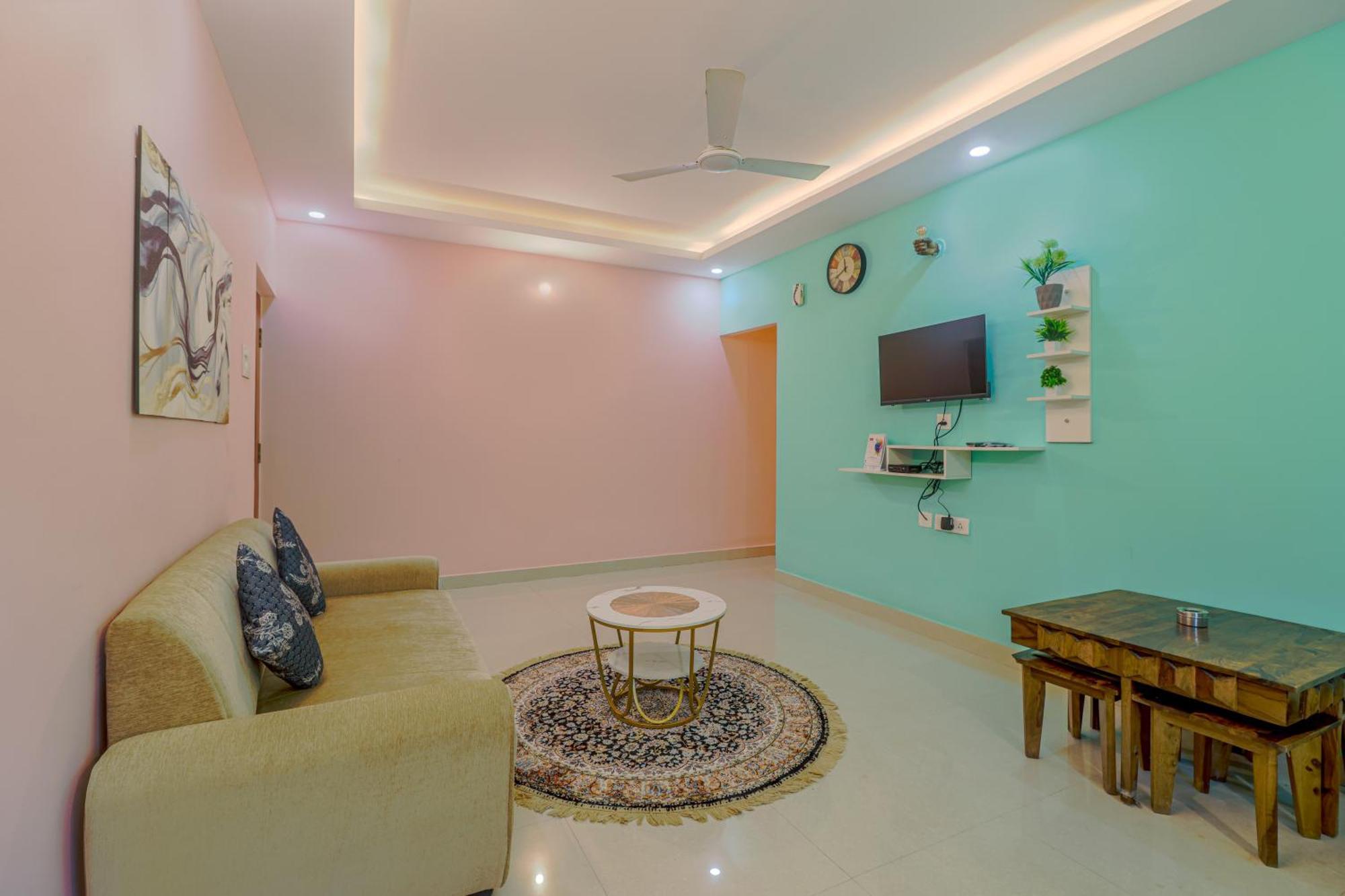 4Bhk Sparkling Apartment Near Beach Pool & Bar 2Bhkx2 Vagator Bilik gambar